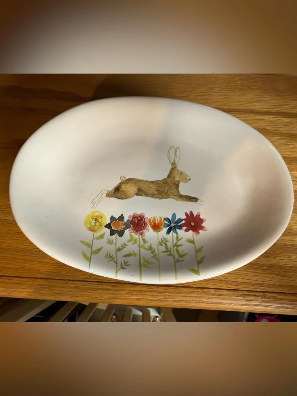 Rae Dunn set of 4 bunny plates